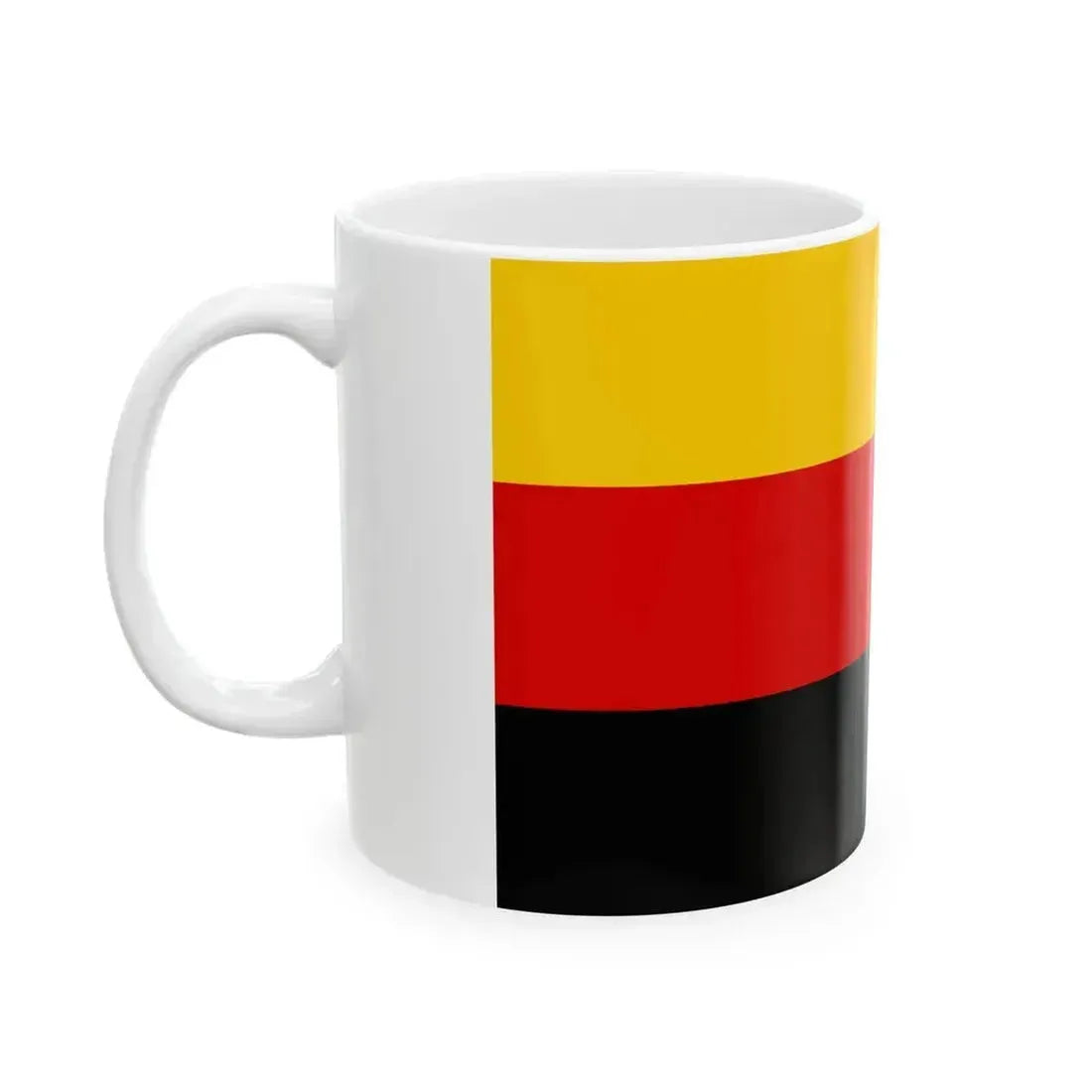 Flag of Germany upside down (Germany) White Coffee Mug - Go Mug Yourself