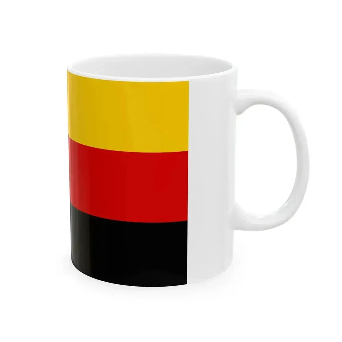 Flag of Germany upside down (Germany) White Coffee Mug - Go Mug Yourself