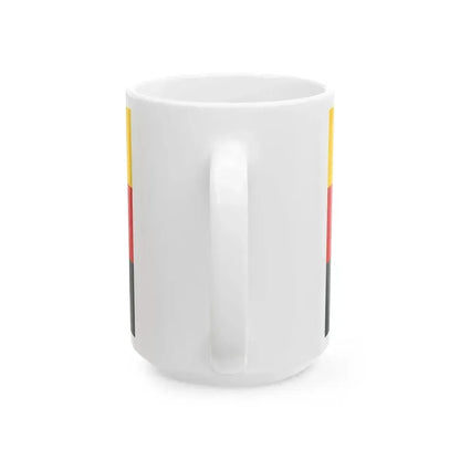 Flag of Germany upside down (Germany) White Coffee Mug - Go Mug Yourself