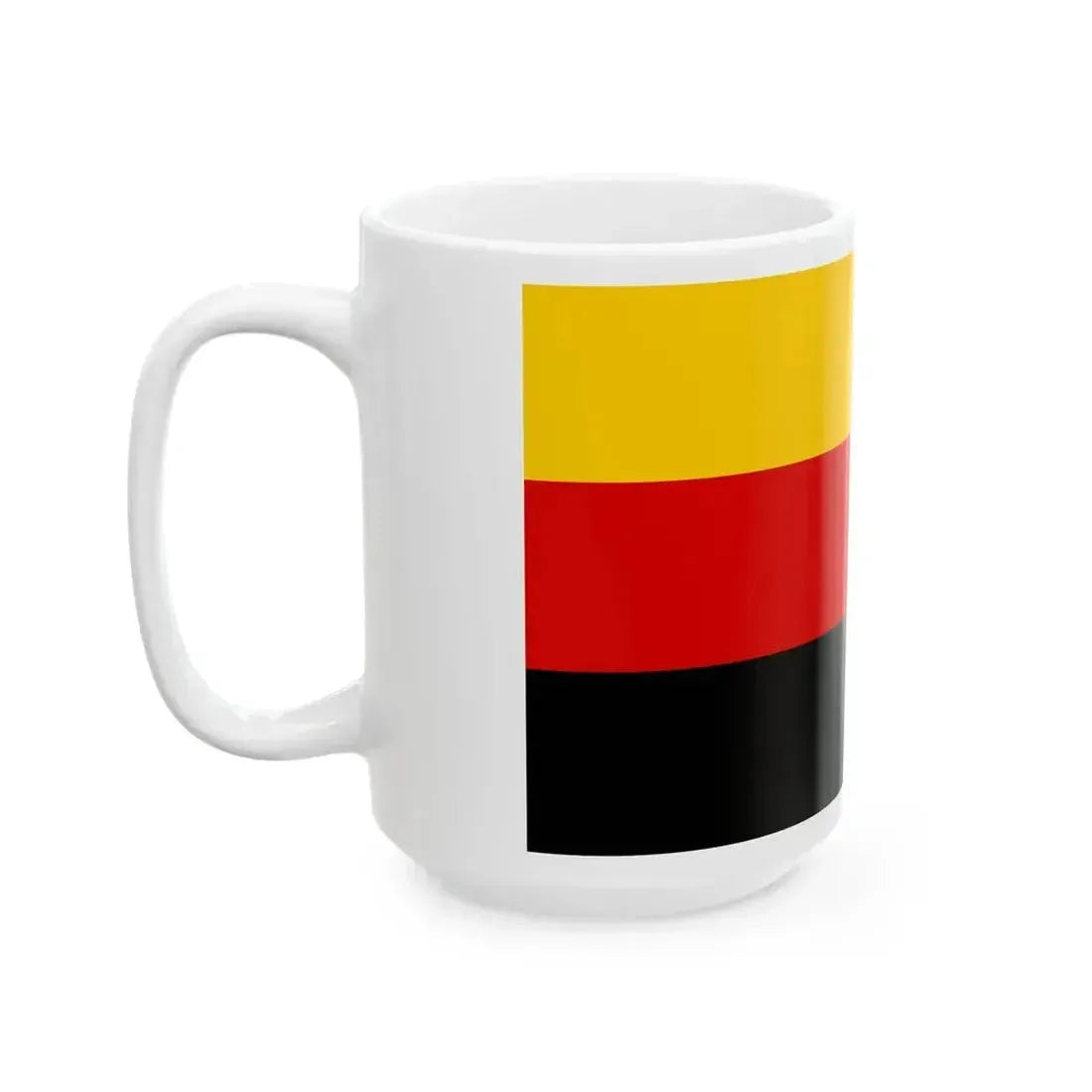 Flag of Germany upside down (Germany) White Coffee Mug - Go Mug Yourself