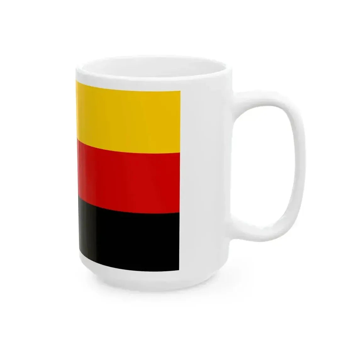 Flag of Germany upside down (Germany) White Coffee Mug - Go Mug Yourself