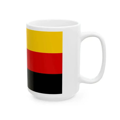 Flag of Germany upside down (Germany) White Coffee Mug - Go Mug Yourself