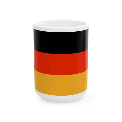 Flag of Germany WFB 2000 (Germany) White Coffee Mug 15oz - Go Mug Yourself