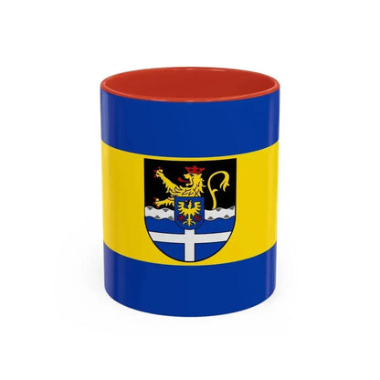 Flag of Germersheim Germany - Accent Coffee Mug 11oz Red - Go Mug Yourself