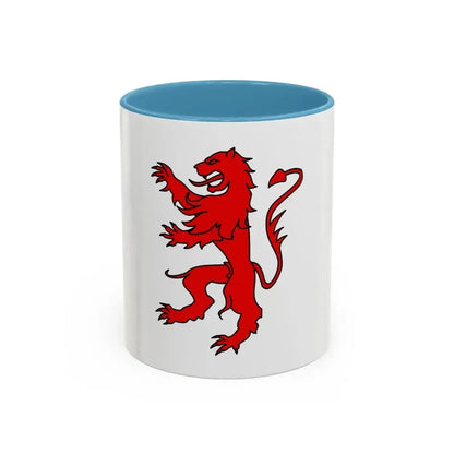 Flag of Gers France 2 - Accent Coffee Mug 11oz Light Blue - Go Mug Yourself