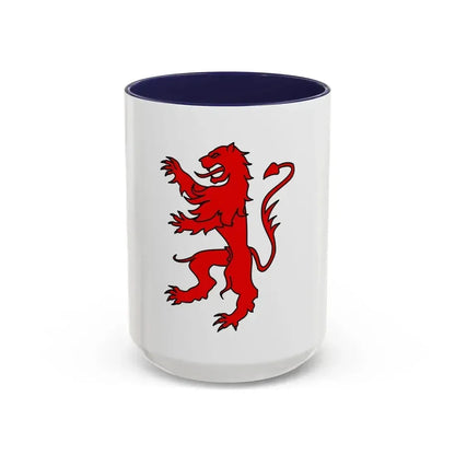 Flag of Gers France 2 - Accent Coffee Mug 15oz Navy - Go Mug Yourself