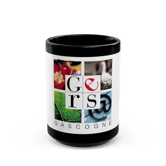 Flag of Gers France - Black Coffee Mug 15oz - Go Mug Yourself