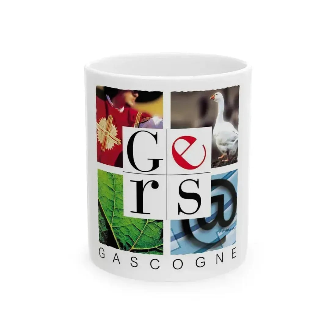 Flag of Gers France - White Coffee Mug 11oz - Go Mug Yourself