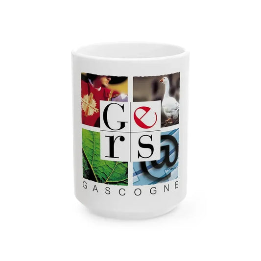 Flag of Gers France - White Coffee Mug 15oz - Go Mug Yourself