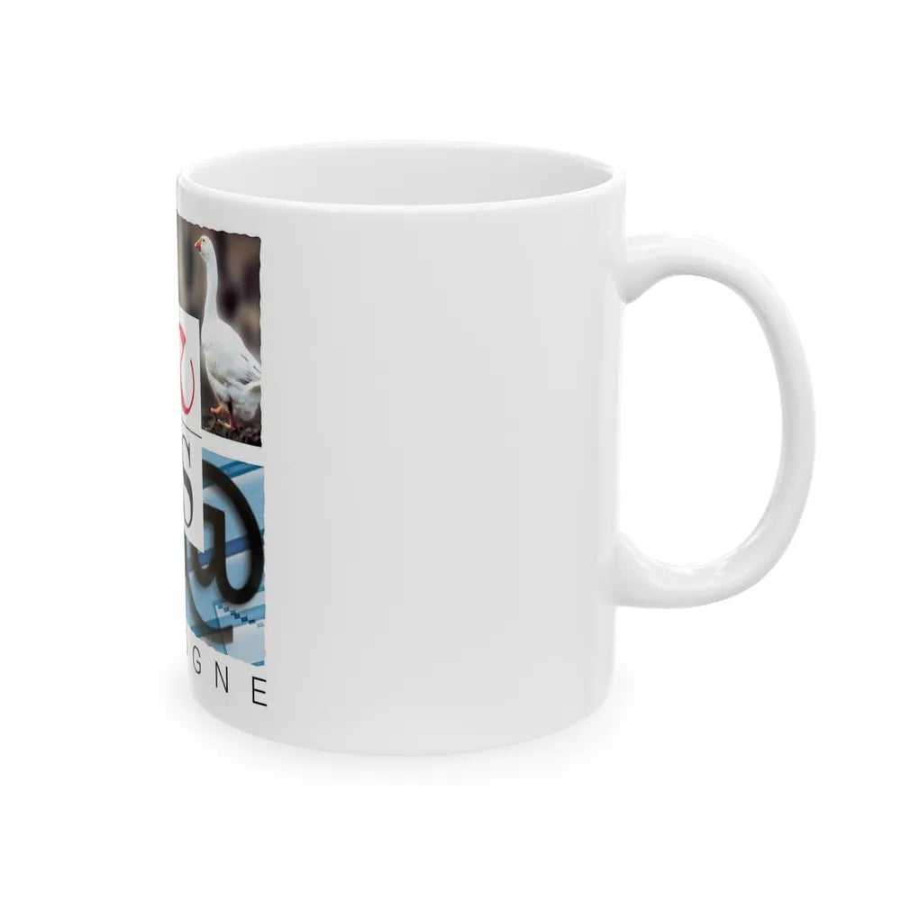 Flag of Gers France - White Coffee Mug-Go Mug Yourself