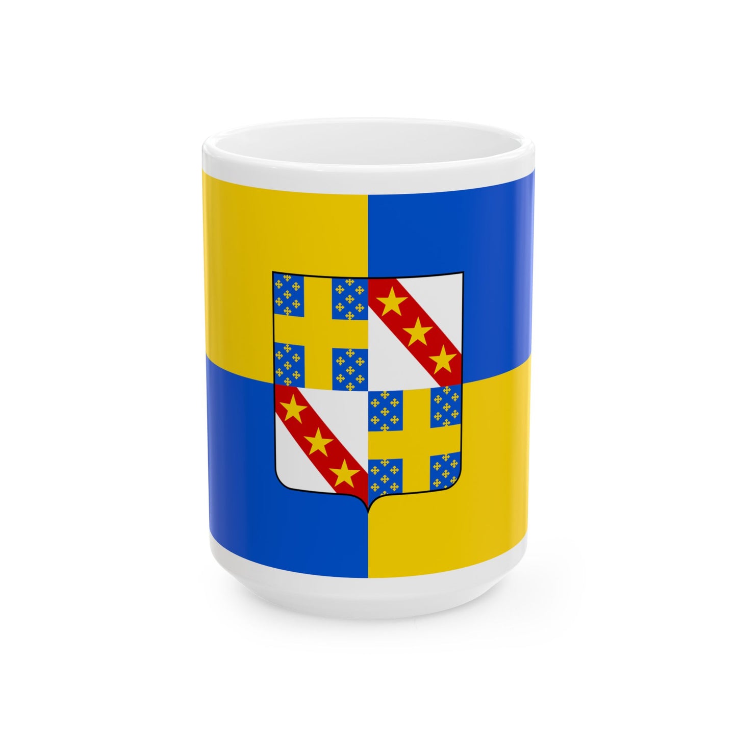 Flag of Gesves (Belgium) White Coffee Mug-15oz-Go Mug Yourself