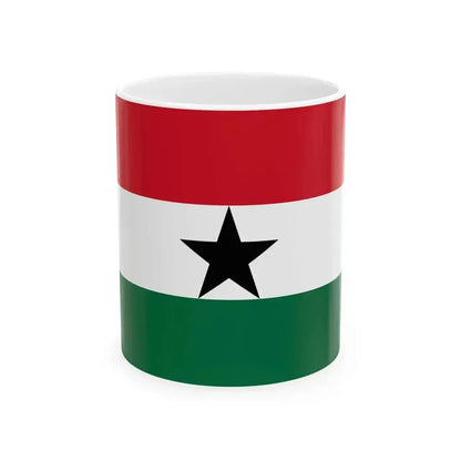Flag of Ghana 1964-1966 (Ghana) White Coffee Mug 11oz - Go Mug Yourself