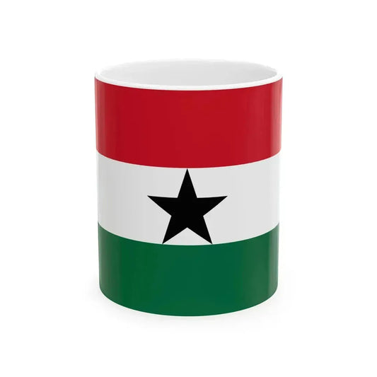 Flag of Ghana 1964-1966 (Ghana) White Coffee Mug 11oz - Go Mug Yourself