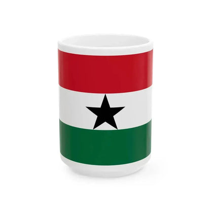 Flag of Ghana 1964-1966 (Ghana) White Coffee Mug 15oz - Go Mug Yourself
