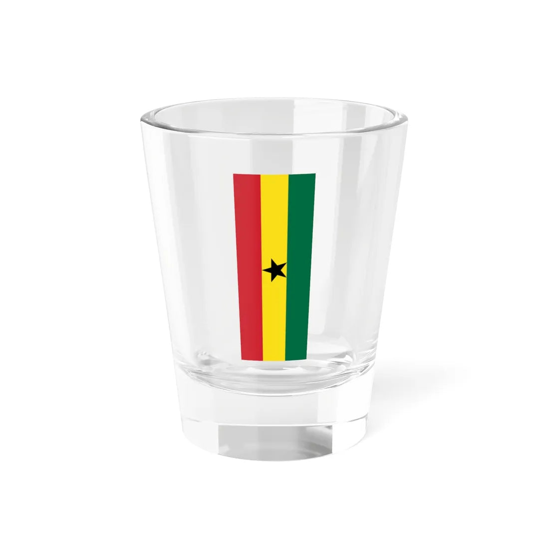 Flag of Ghana vertical (Ghana) Shot Glass 1.5oz 1.5oz - Go Mug Yourself