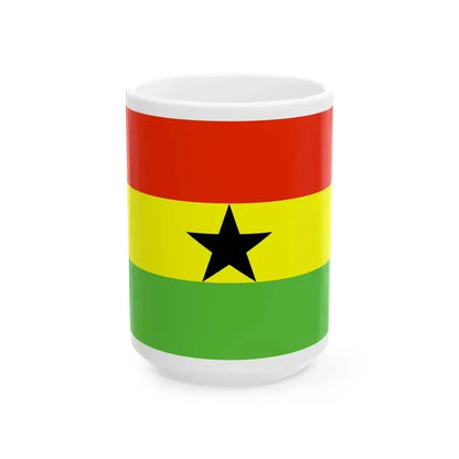 Flag of Ghana WFB 2000 (Ghana) White Coffee Mug 15oz - Go Mug Yourself
