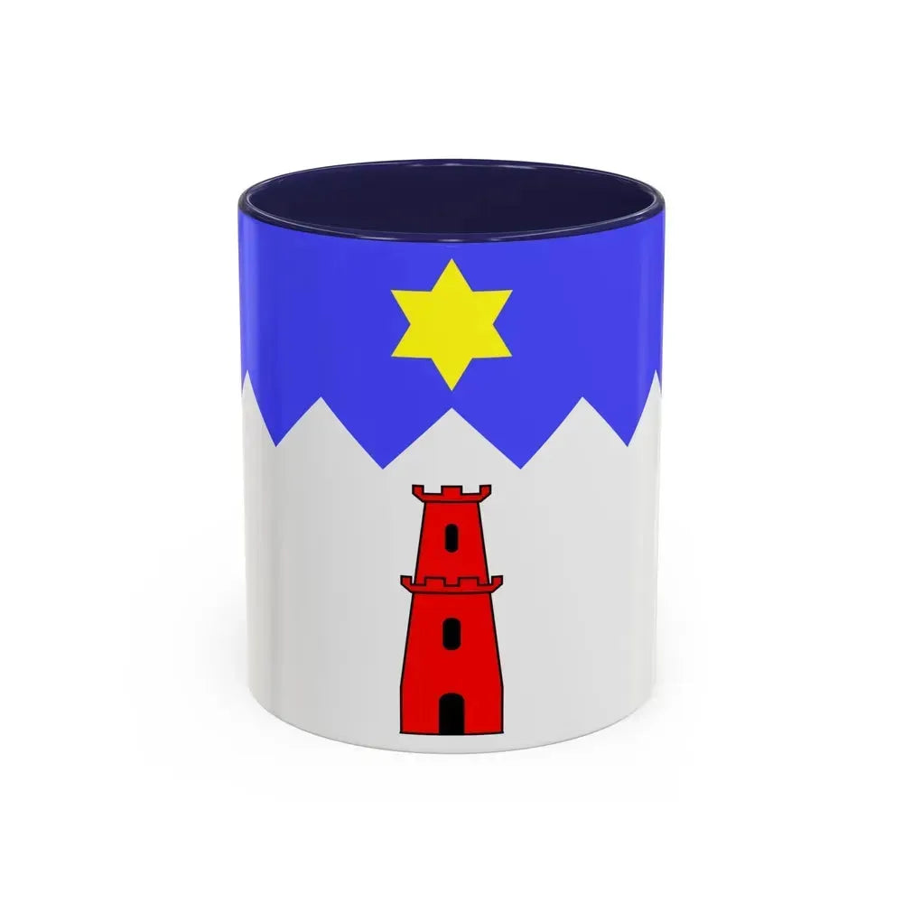 Flag of Gharb Malta - Accent Coffee Mug 11oz Navy - Go Mug Yourself