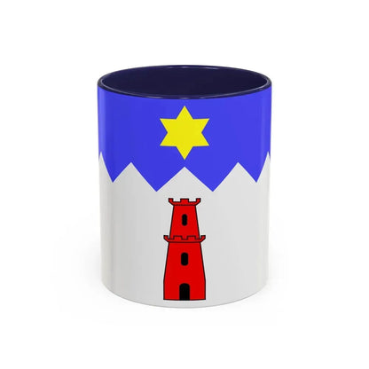 Flag of Gharb Malta - Accent Coffee Mug 11oz Navy - Go Mug Yourself
