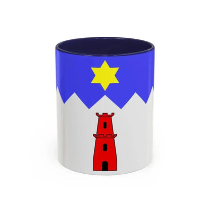 Flag of Gharb Malta - Accent Coffee Mug 11oz Navy - Go Mug Yourself