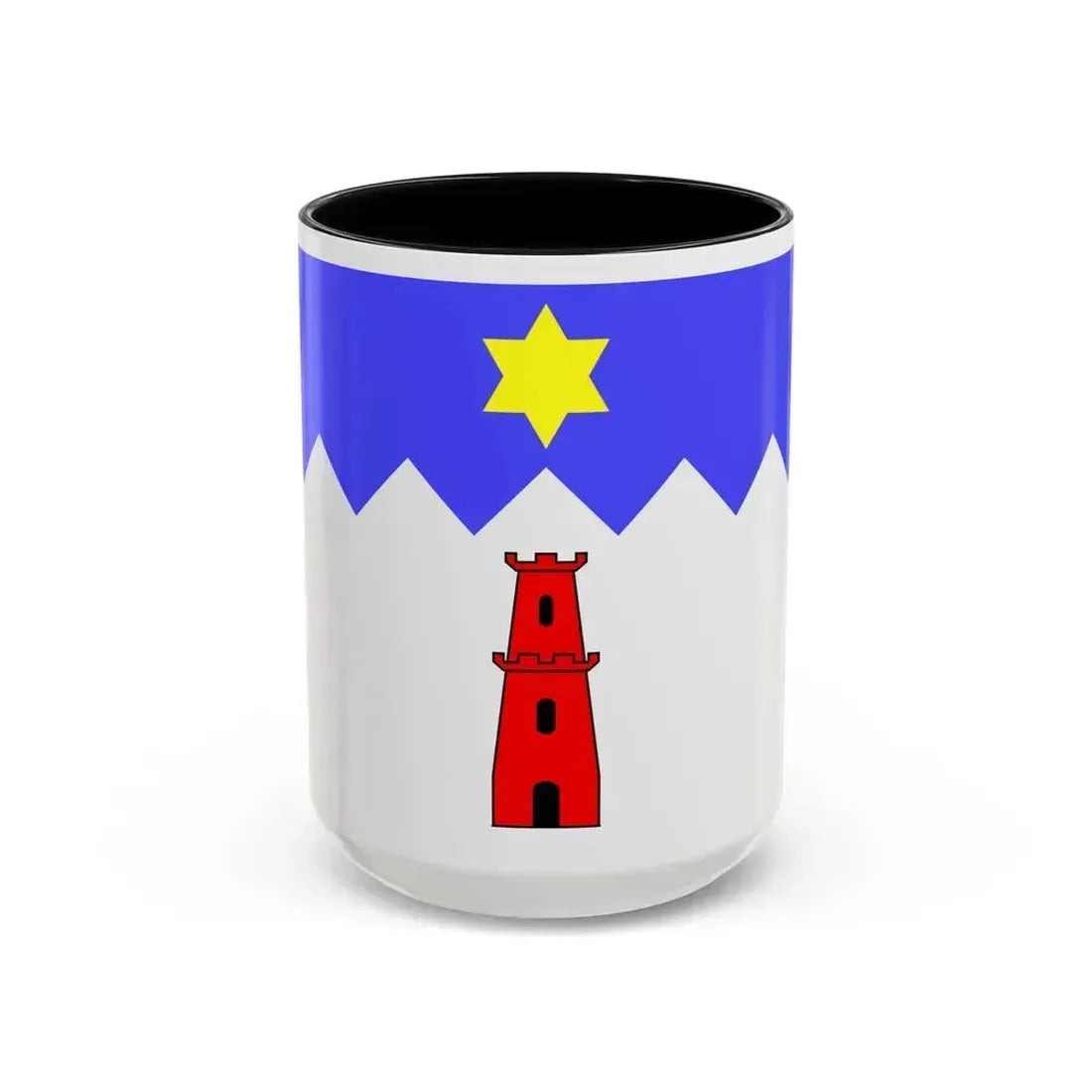 Flag of Gharb Malta - Accent Coffee Mug 15oz Black - Go Mug Yourself
