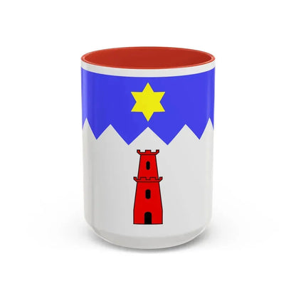 Flag of Gharb Malta - Accent Coffee Mug 15oz Red - Go Mug Yourself