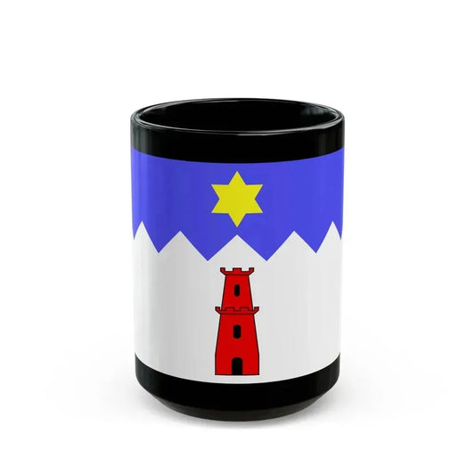 Flag of Gharb Malta - Black Coffee Mug 15oz - Go Mug Yourself