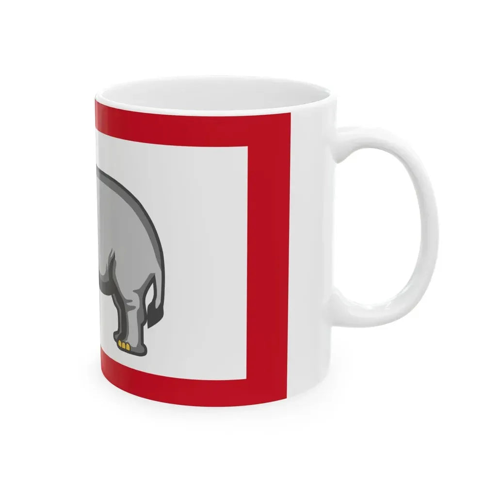 Flag of Ghezo of Dahomey (Benin) White Coffee Mug - Go Mug Yourself