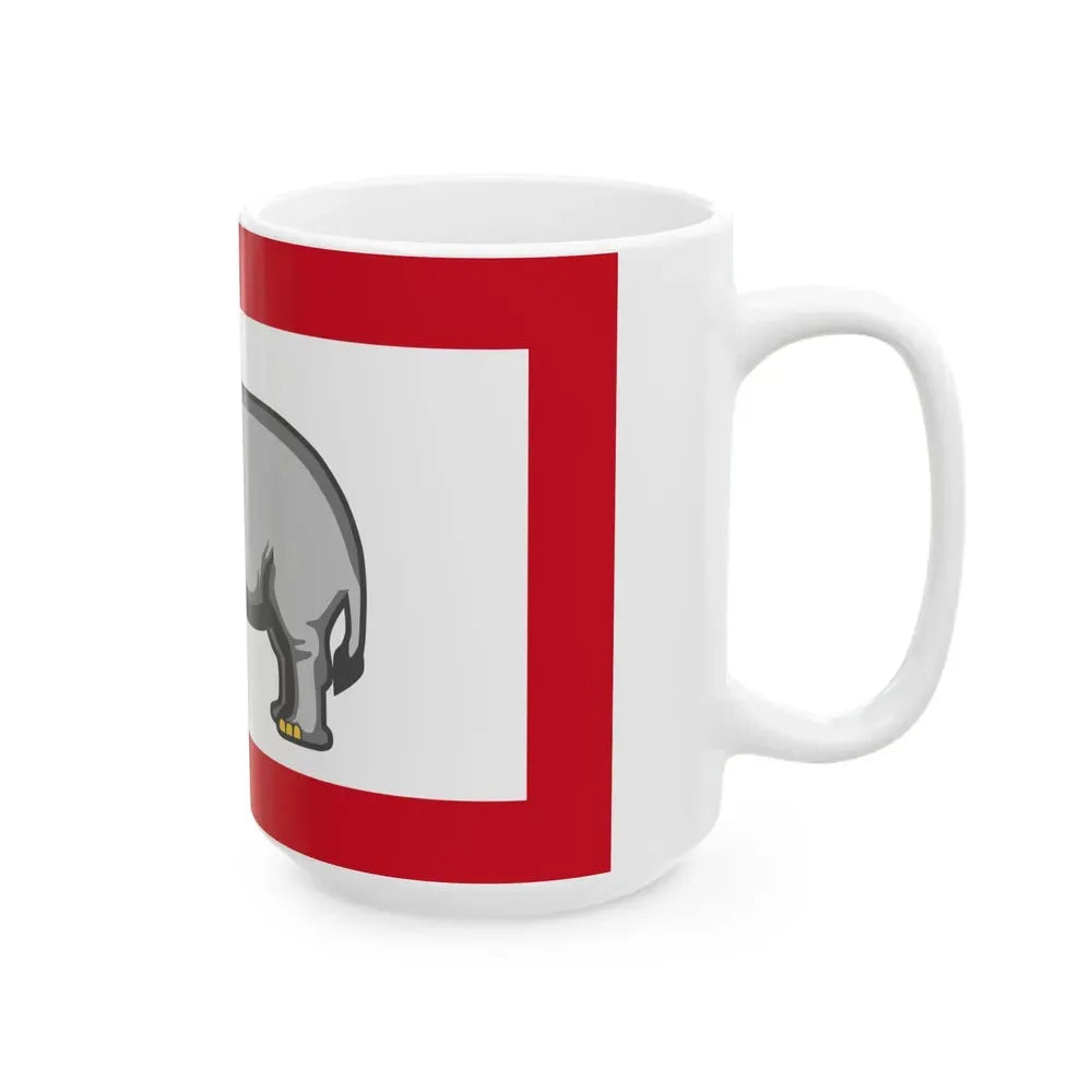 Flag of Ghezo of Dahomey (Benin) White Coffee Mug - Go Mug Yourself