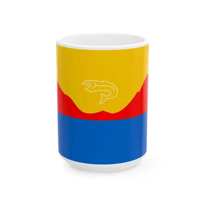 Flag of Gibsons British Columbia (Canada) White Coffee Mug 15oz - Go Mug Yourself