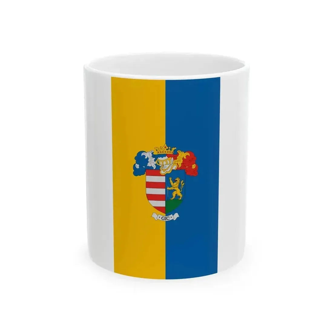 Flag of Gic (Hungary) White Coffee Mug 11oz - Go Mug Yourself