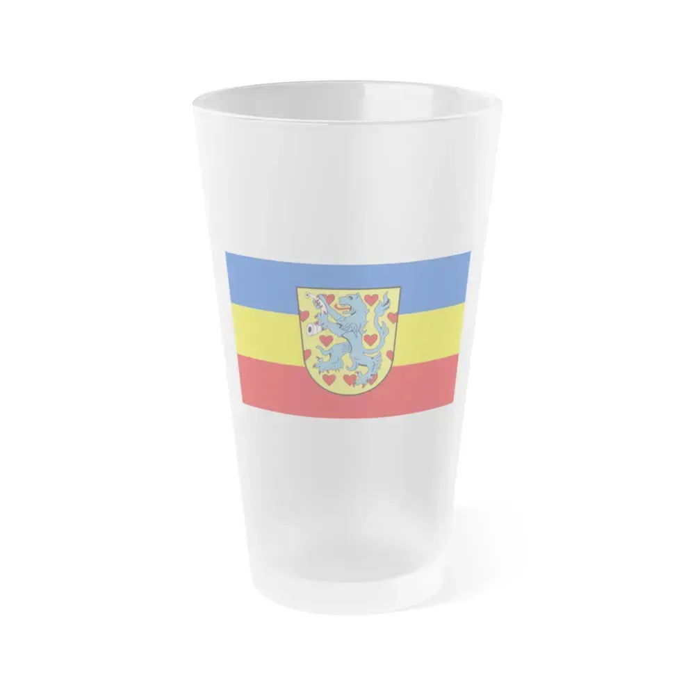 Flag of Gifhorn Germany - Frosted Pint Glass 16oz 16oz Frosted - Go Mug Yourself