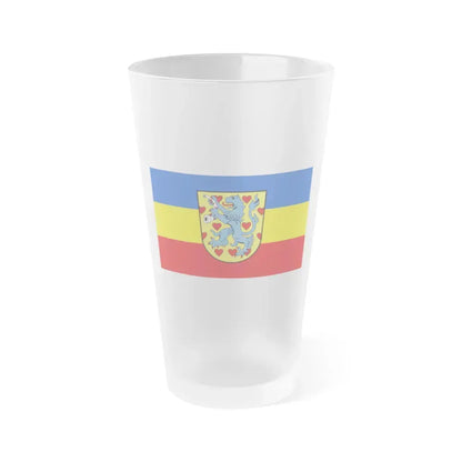 Flag of Gifhorn Germany - Frosted Pint Glass 16oz 16oz Frosted - Go Mug Yourself