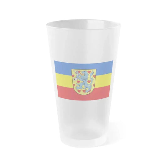 Flag of Gifhorn Germany - Frosted Pint Glass 16oz 16oz Frosted - Go Mug Yourself