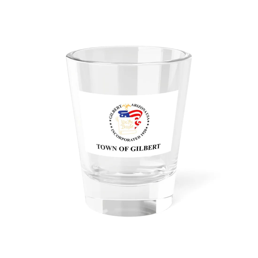 Flag of Gilbert Arizona (United States) Shot Glass 1.5oz 1.5oz - Go Mug Yourself