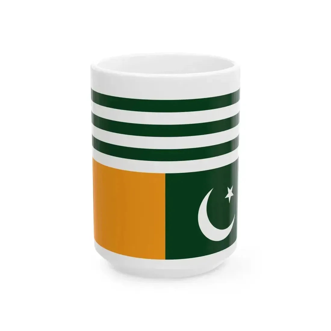 Flag of Gilgit-Baltistan 1947 (Pakistan) White Coffee Mug 15oz - Go Mug Yourself