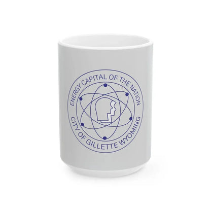 Flag of Gillette Wyoming (United States) White Coffee Mug 15oz - Go Mug Yourself