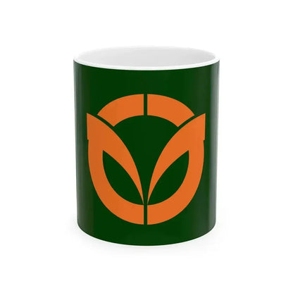 Flag of Ginan Gifu (Japan) White Coffee Mug 11oz - Go Mug Yourself