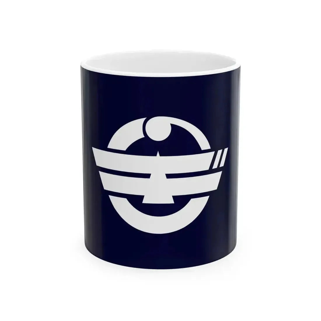 Flag of Ginowan Okinawa (Japan) White Coffee Mug 11oz - Go Mug Yourself