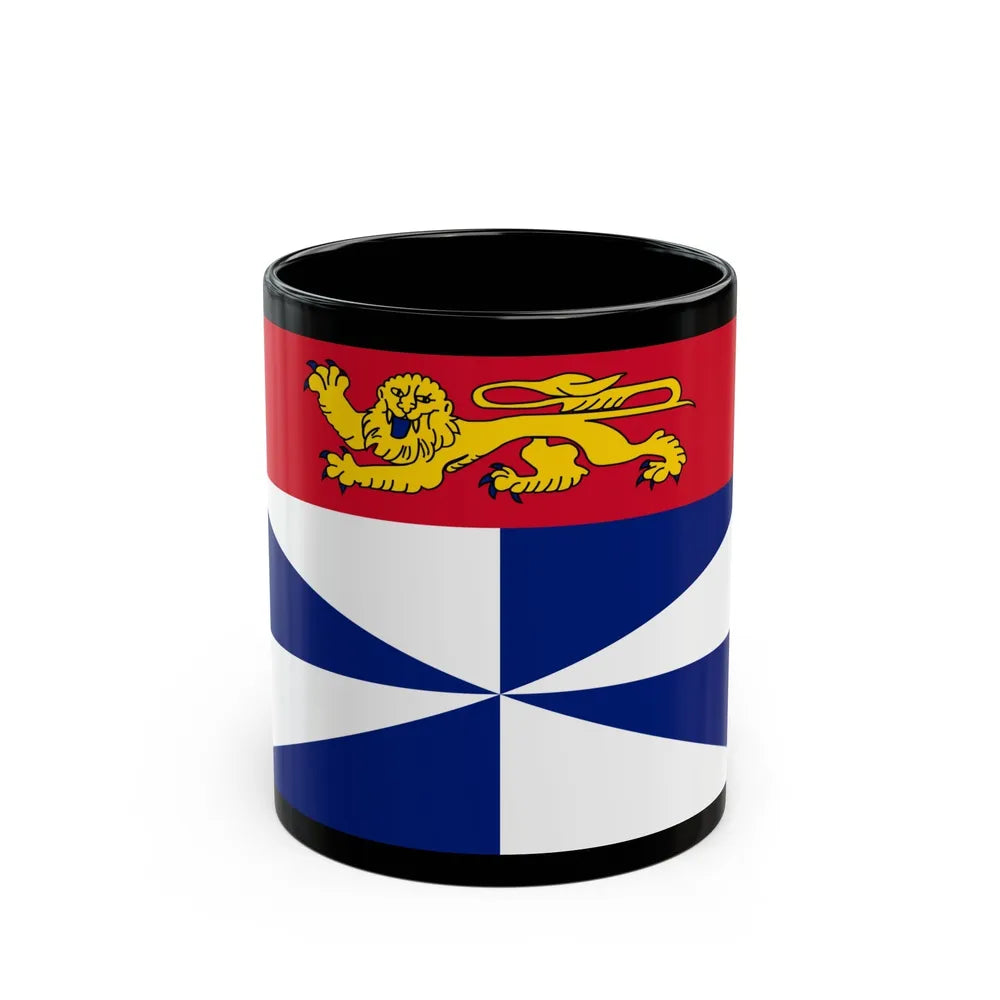 Flag of Gironde France 2 - Black Coffee Mug-11oz-Go Mug Yourself