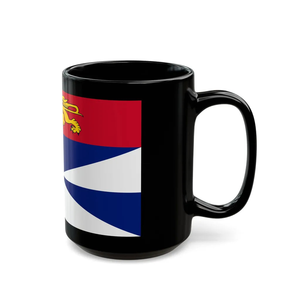 Flag of Gironde France 2 - Black Coffee Mug-Go Mug Yourself