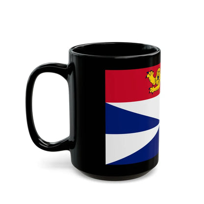 Flag of Gironde France 2 - Black Coffee Mug-Go Mug Yourself