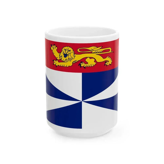 Flag of Gironde France 2 - White Coffee Mug 15oz - Go Mug Yourself