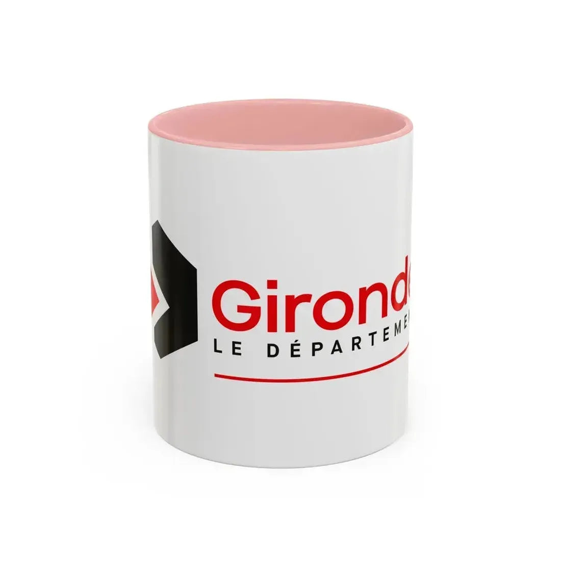 Flag of Gironde France - Accent Coffee Mug 11oz Pink - Go Mug Yourself