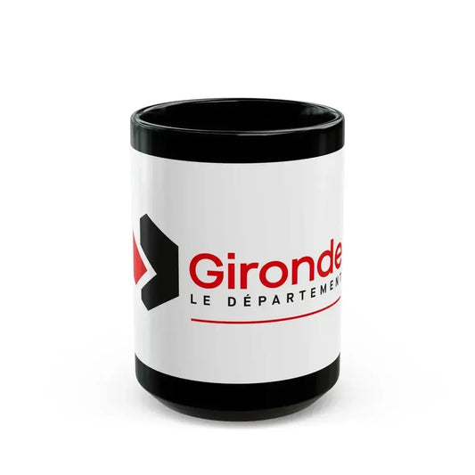 Flag of Gironde France - Black Coffee Mug 15oz - Go Mug Yourself