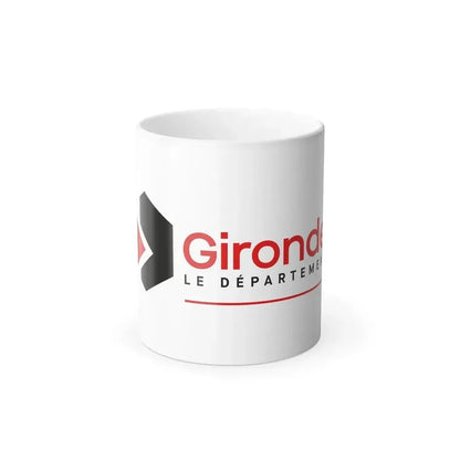 Flag of Gironde France - Color Changing Coffee Mug 11oz - Go Mug Yourself
