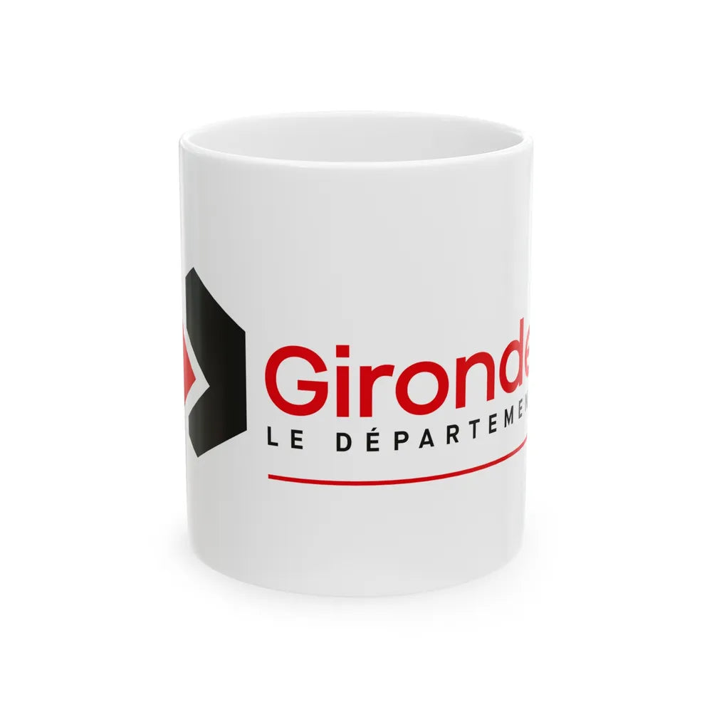 Flag of Gironde France - White Coffee Mug-11oz-Go Mug Yourself