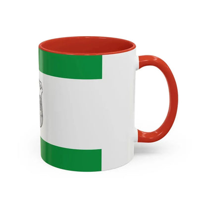 Flag of Givatayim Israel - Accent Coffee Mug - Go Mug Yourself