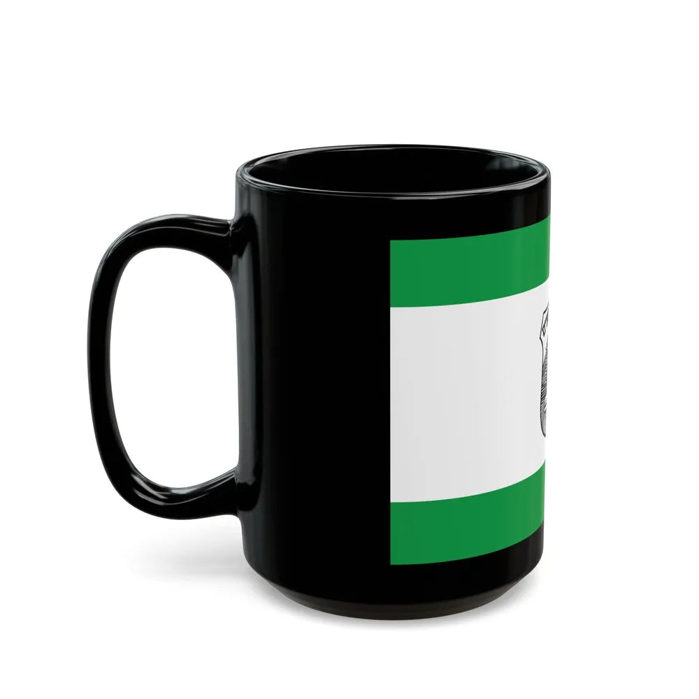 Flag of Givatayim Israel - Black Coffee Mug-Go Mug Yourself