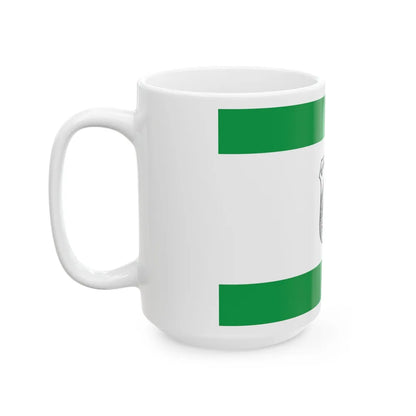 Flag of Givatayim Israel - White Coffee Mug-Go Mug Yourself