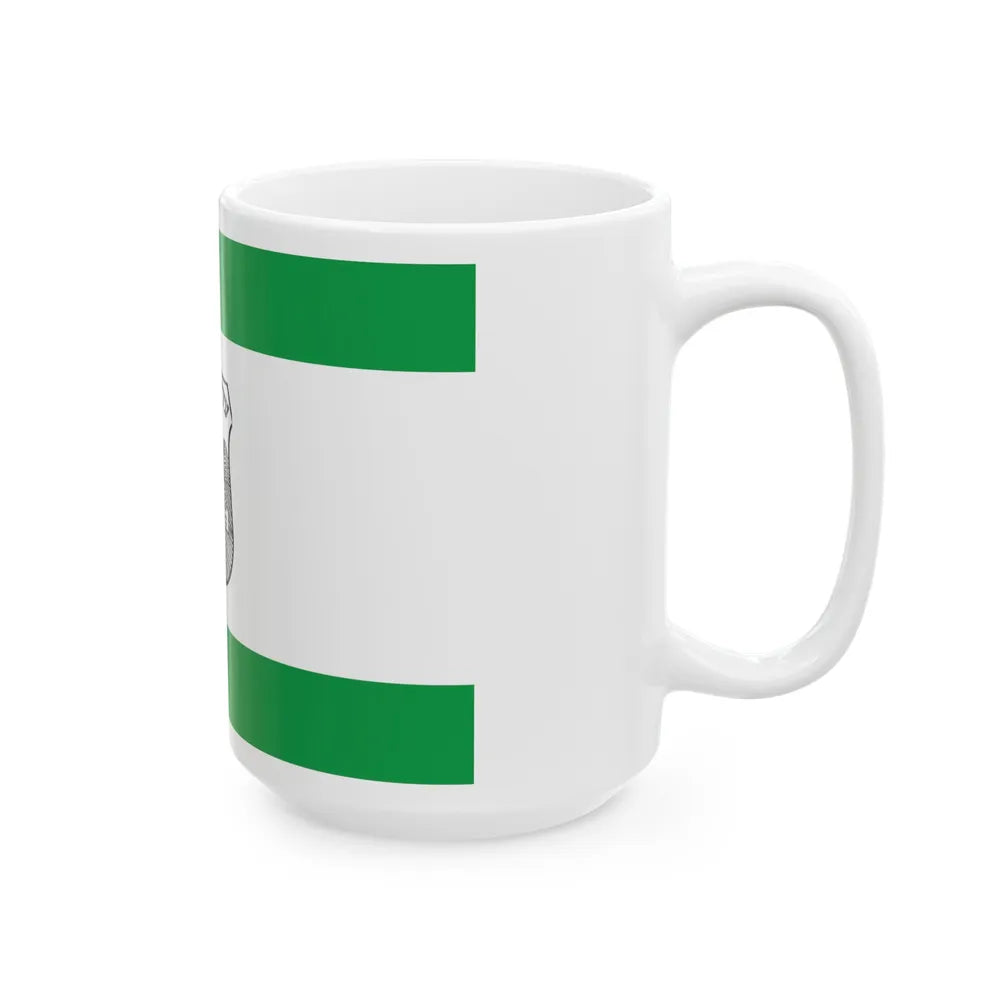 Flag of Givatayim Israel - White Coffee Mug-Go Mug Yourself